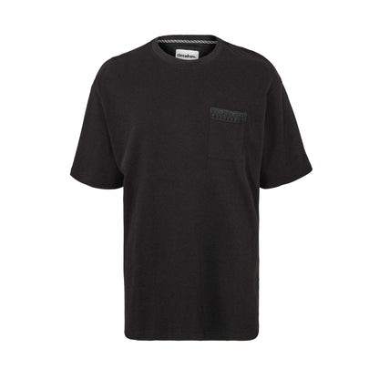 Black - Front - Threadbare Mens Dunedin Textured Knit Regular T-Shirt