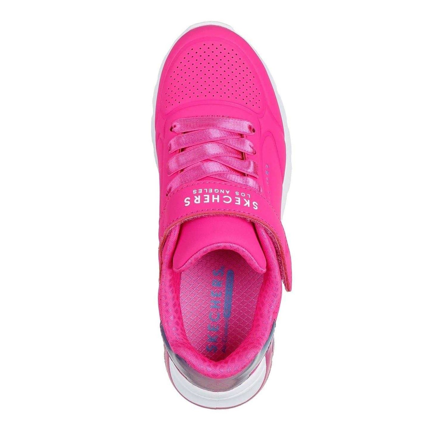 Pink-White - Lifestyle - Skechers Girls Embossed Trainers