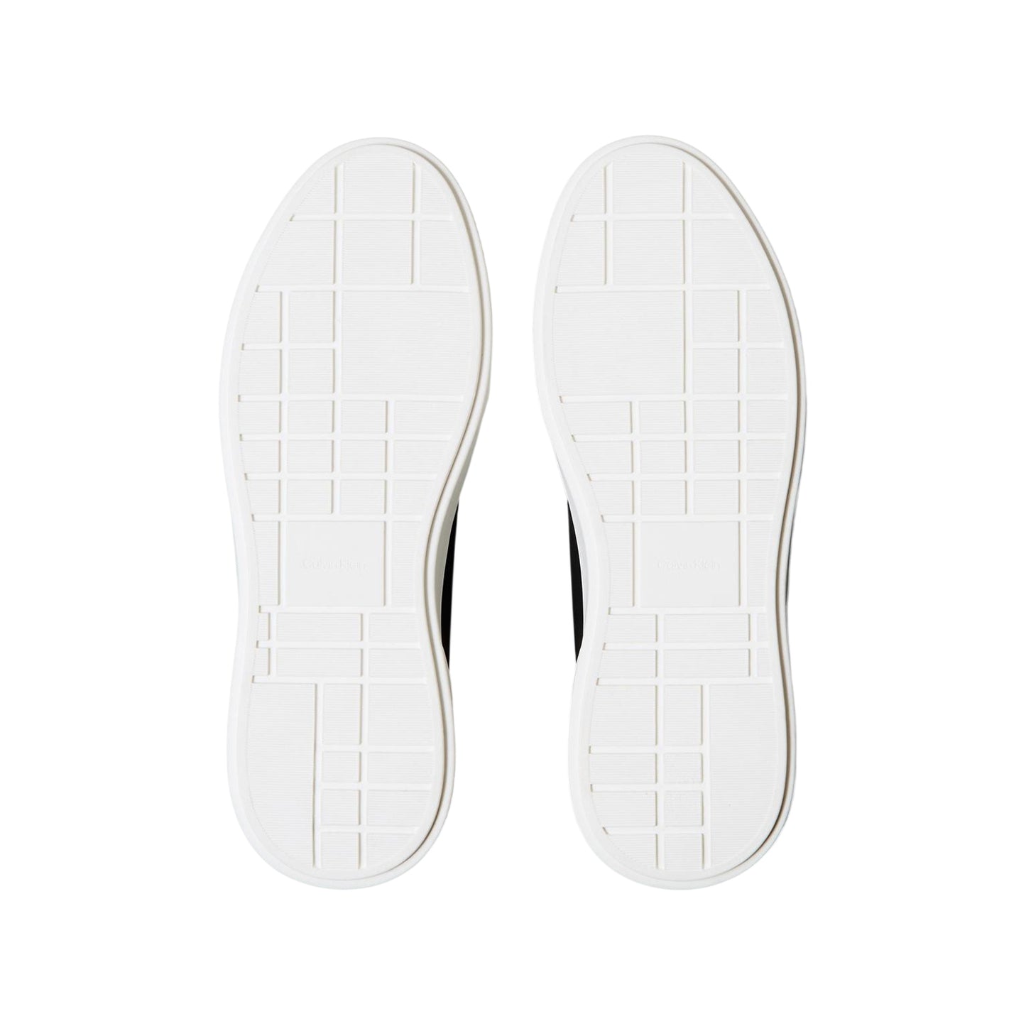 Black-White - Lifestyle - Calvin Klein Mens Leather Chunky Trainers