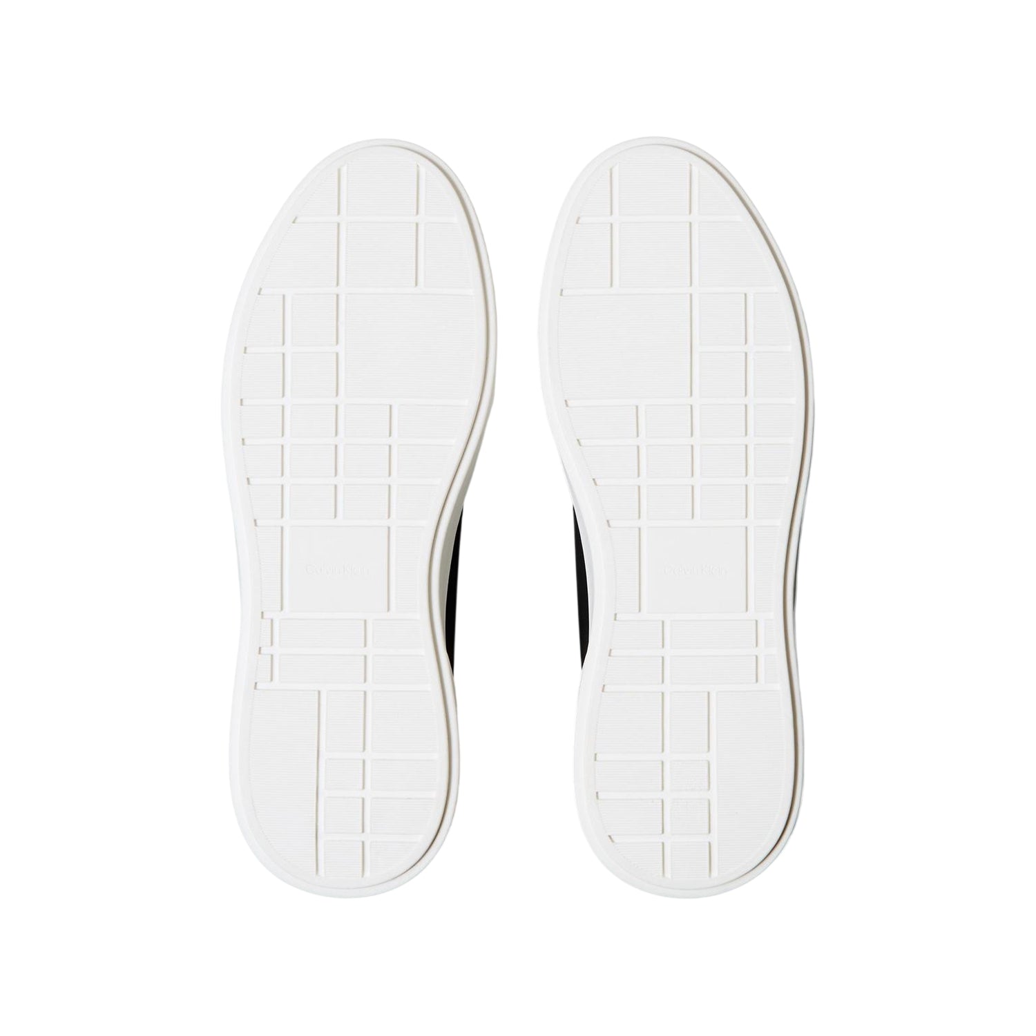 Black-White - Lifestyle - Calvin Klein Mens Leather Chunky Trainers