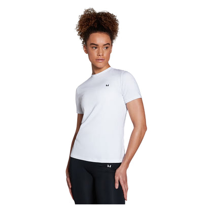 White - Front - MyProtein Womens-Ladies Short-Sleeved Athletic T-Shirt