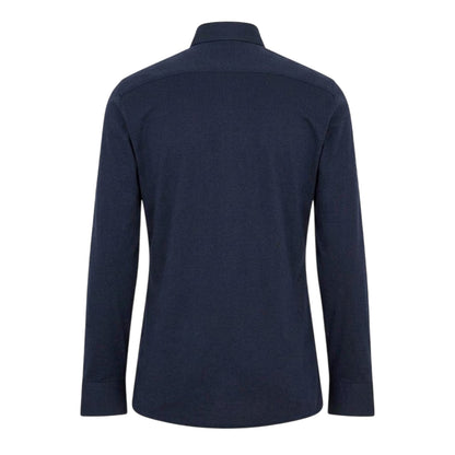 Dark Blue - Back - Boss Mens Kent Slim Shirt