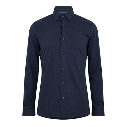 Dark Blue - Front - Boss Mens Kent Slim Shirt