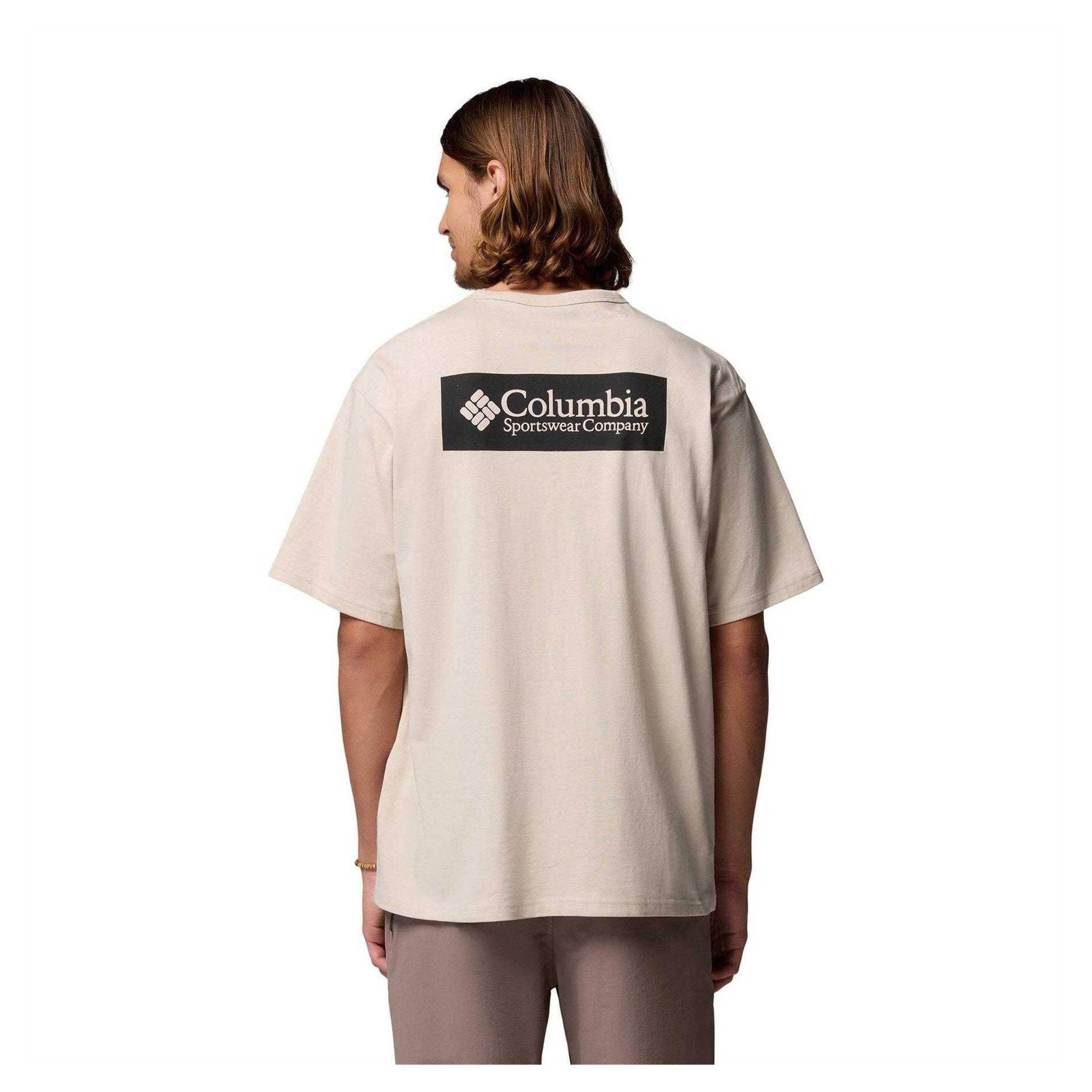 Dark Stone - Back - Columbia Mens Icon Back Logo Regular T-Shirt