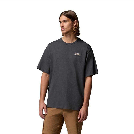 Sharkskin - Front - Columbia Mens Icon Back Logo Regular T-Shirt
