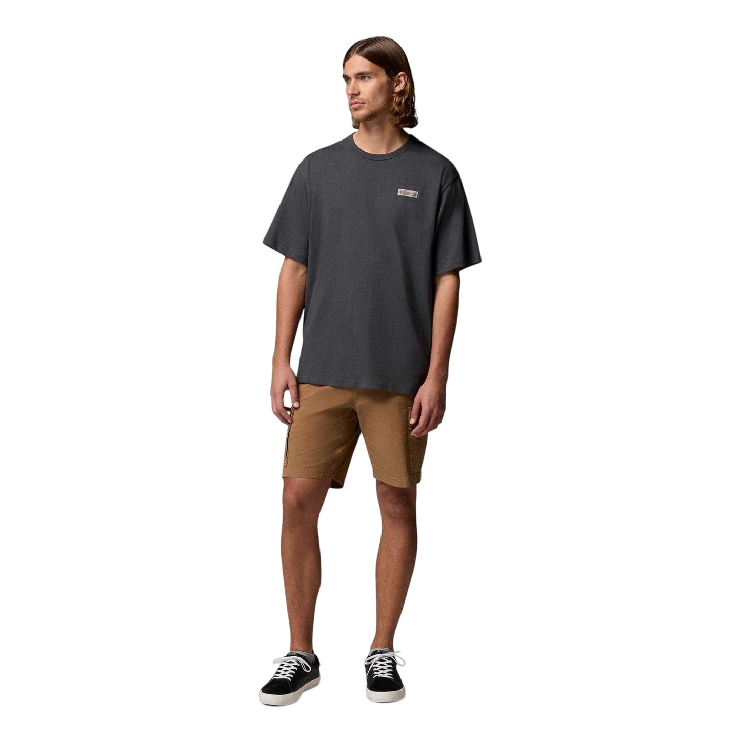 Sharkskin - Side - Columbia Mens Icon Back Logo Regular T-Shirt