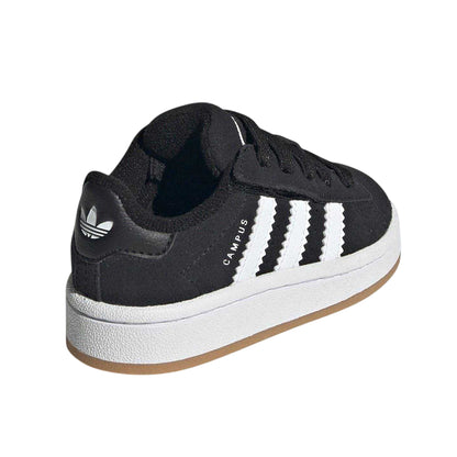 Black-White - Back - Adidas Childrens-Kids Campus 00s Leather Trainers