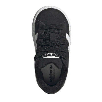Black-White - Pack Shot - Adidas Childrens-Kids Campus 00s Leather Trainers