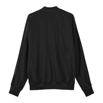 Black - Back - Y-3 Mens Polyamide Long-Sleeved Track Top