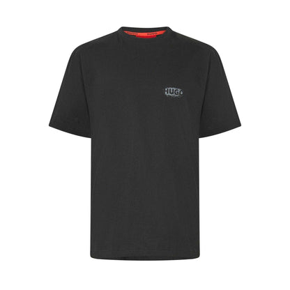 Black - Front - Hugo Mens Spray Logo Regular Short-Sleeved T-Shirt