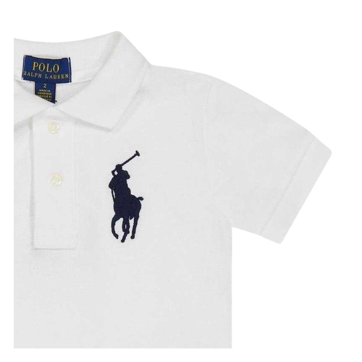 White - Back - Ralph Lauren Childrens-Kids Embroidered Logo Polo Shirt