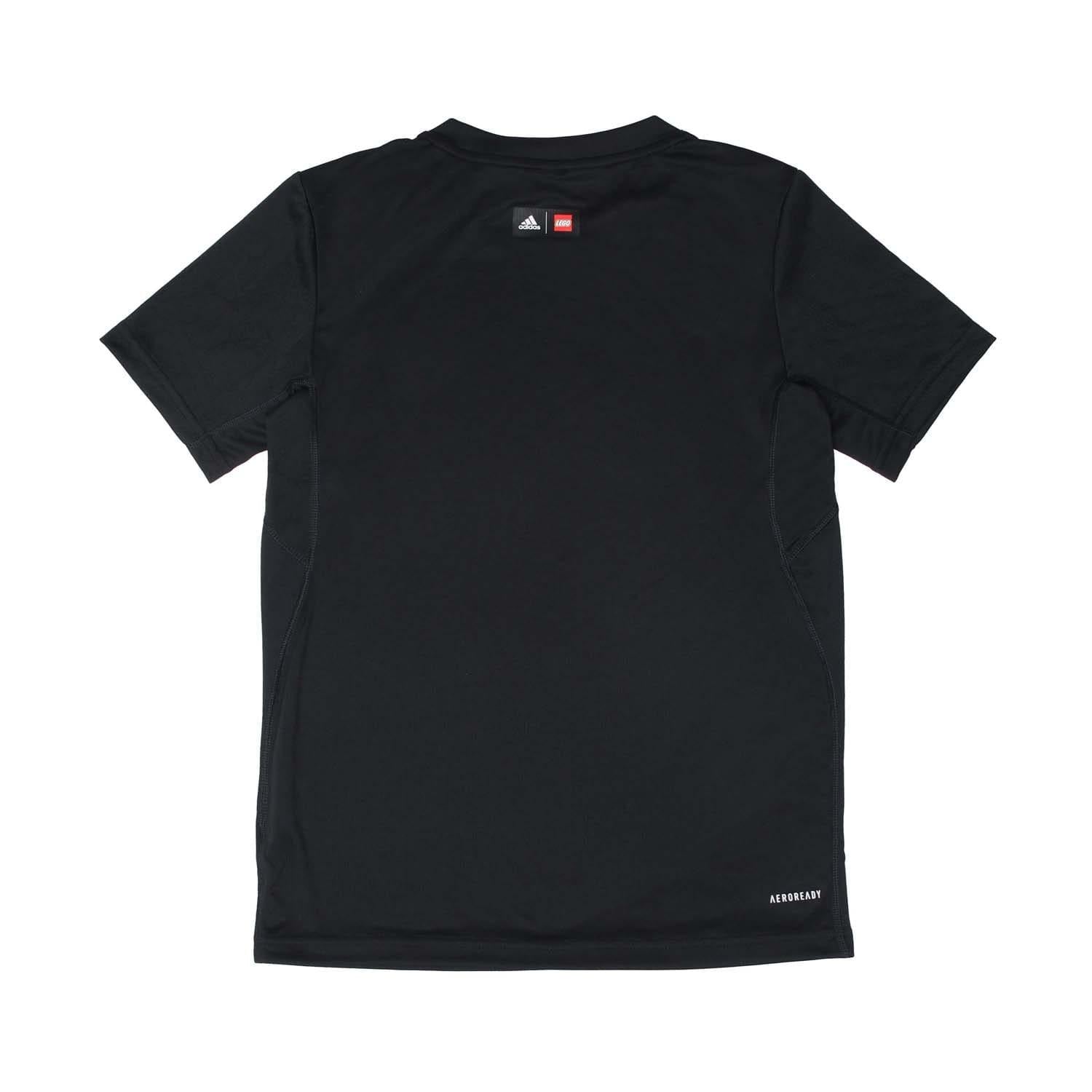 Black - Back - Adidas Childrens-Kids Play Lego T-Shirt