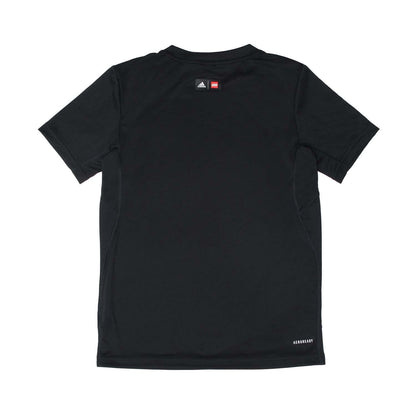 Black - Back - Adidas Childrens-Kids Play Lego T-Shirt