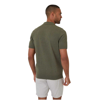 Dark Sage - Back - Threadbare Mens Collared Polo Shirt