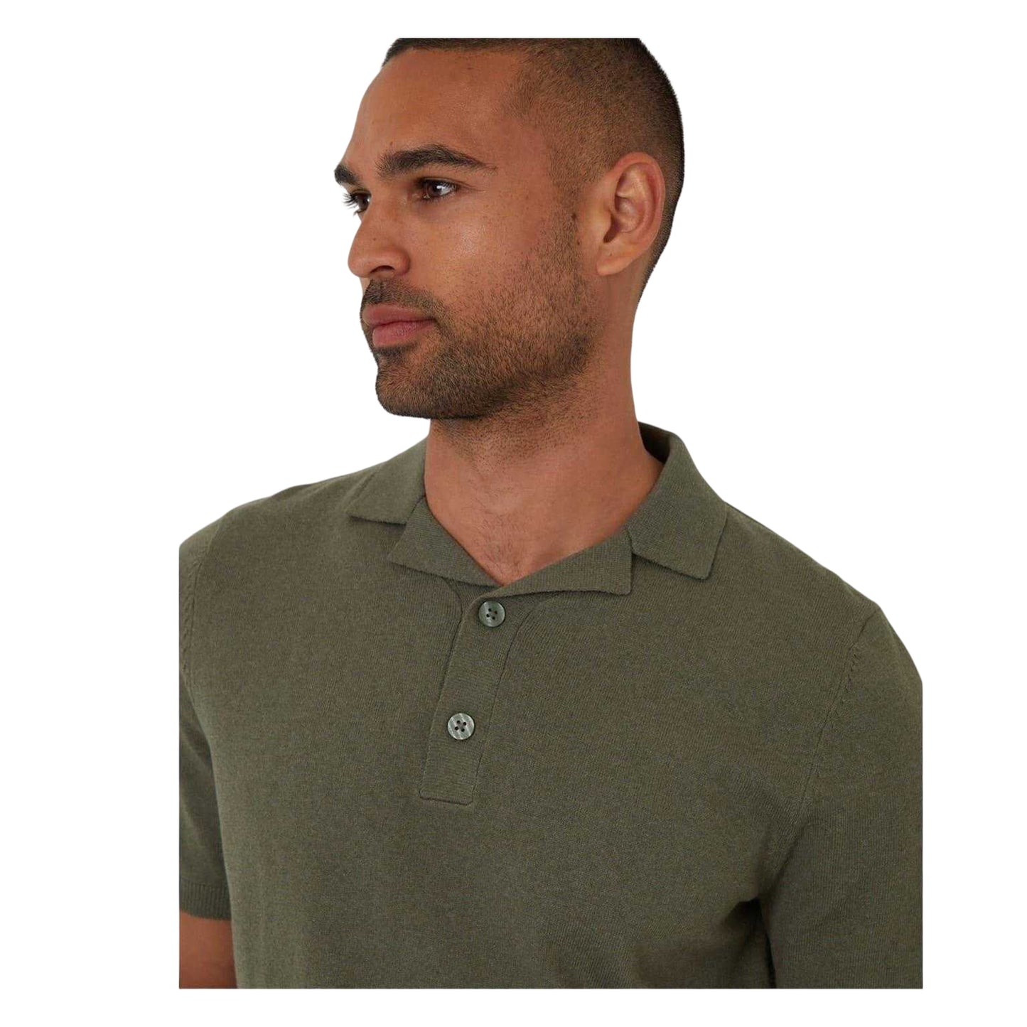 Dark Sage - Side - Threadbare Mens Collared Polo Shirt