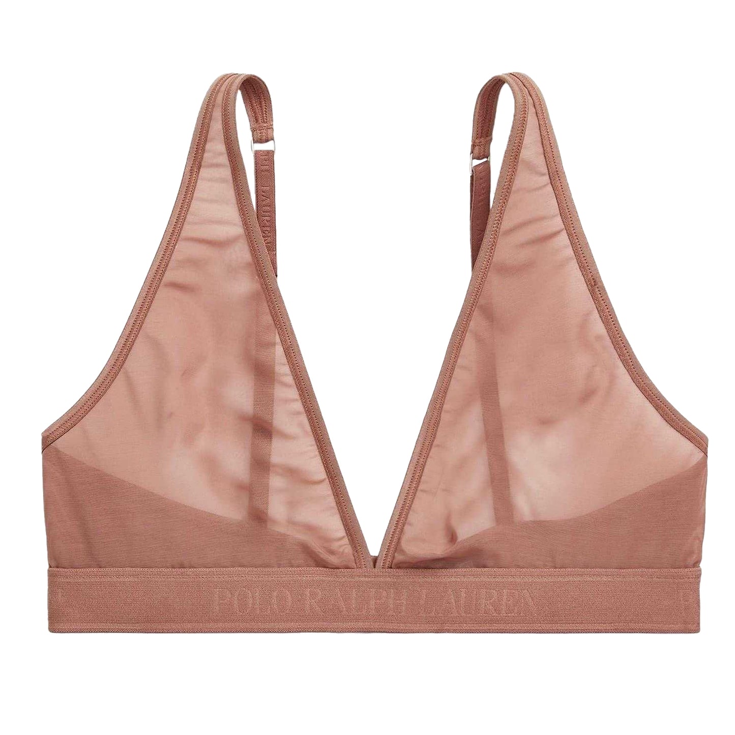 Terracotta - Front - Ralph Lauren Womens-Ladies Triangle Bra