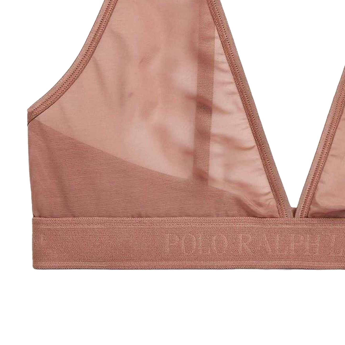 Terracotta - Back - Ralph Lauren Womens-Ladies Triangle Bra