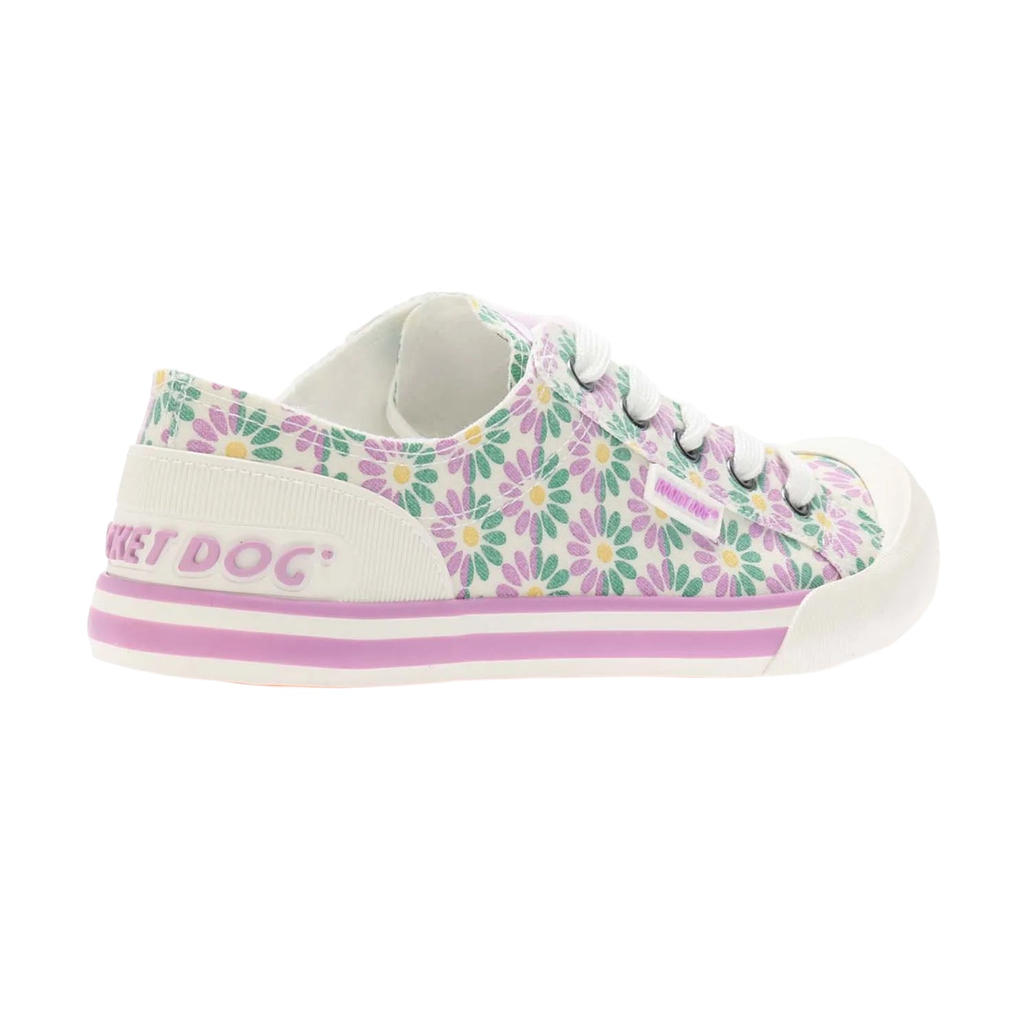 White-Purple-Green - Back - Rocket Dog Womens-Ladies Jazzin Preston Pumps