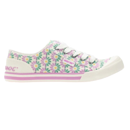 White-Purple-Green - Side - Rocket Dog Womens-Ladies Jazzin Preston Pumps