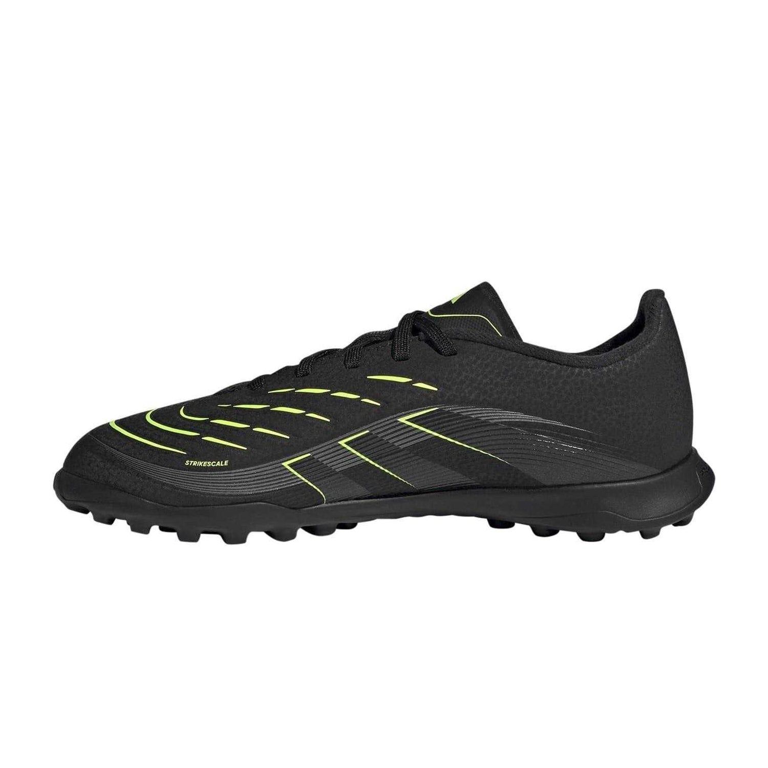 Black-Lemon - Side - Predator Childrens-Kids Predator Accuracy.4 Astro Turf Trainers