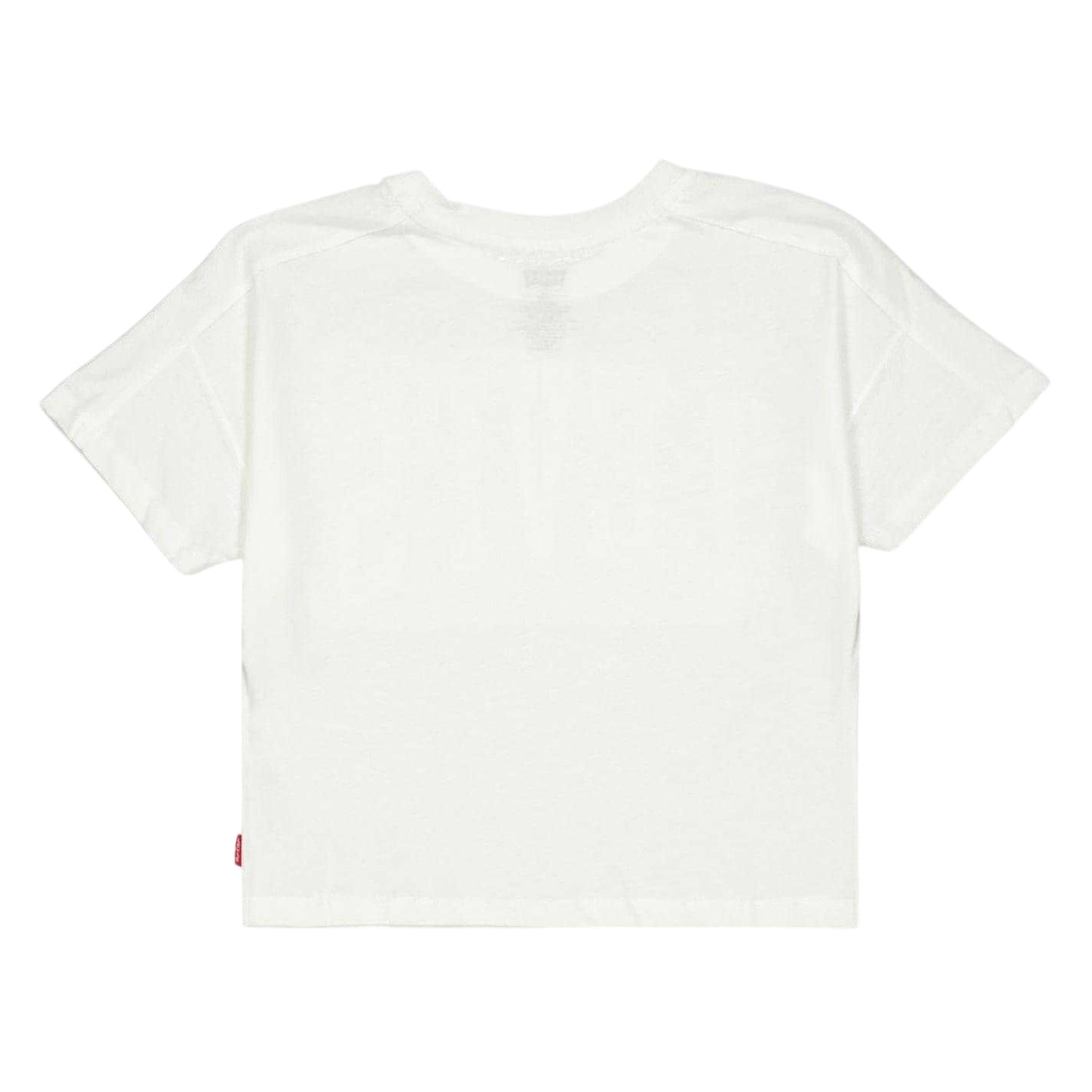 White - Back - Levis Childrens-Kids Embossed Oversized T-Shirt