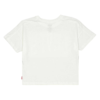 White - Back - Levis Childrens-Kids Embossed Oversized T-Shirt