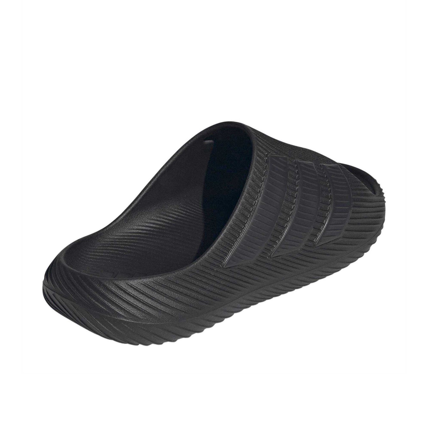Triple Black - Back - Adidas Mens Adilette Shower Rubber Sliders