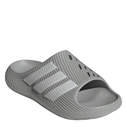 Grey - Side - Adidas Mens Adilette Shower Rubber Sliders