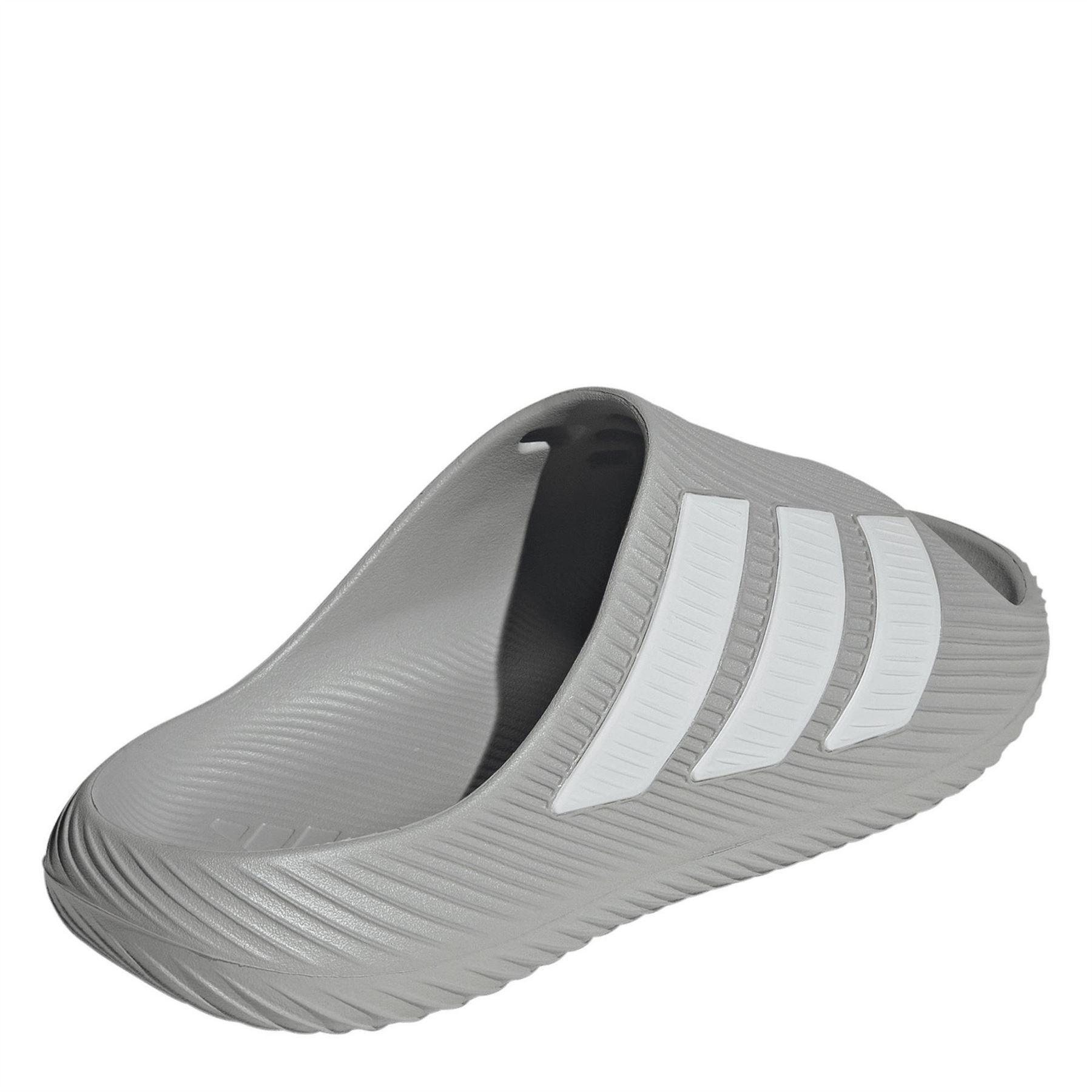Grey - Lifestyle - Adidas Mens Adilette Shower Rubber Sliders