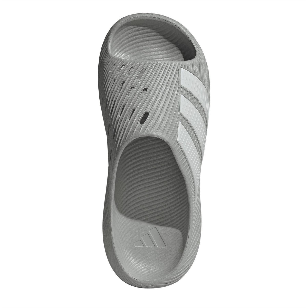 Grey - Pack Shot - Adidas Mens Adilette Shower Rubber Sliders