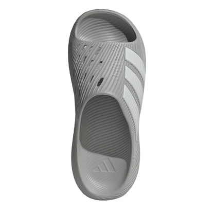 Grey - Pack Shot - Adidas Mens Adilette Shower Rubber Sliders