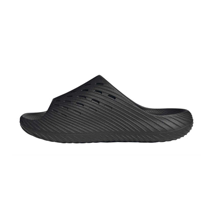 Triple Black - Side - Adidas Mens Adilette Shower Rubber Sliders