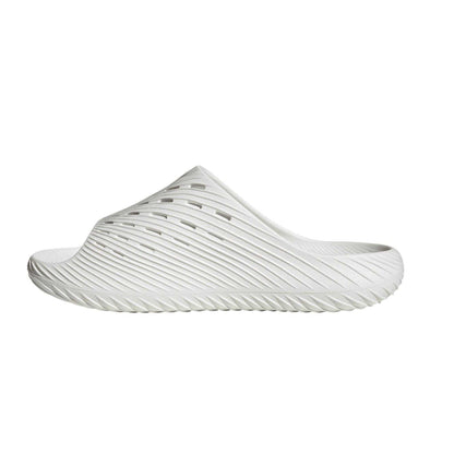 White-Black - Side - Adidas Mens Adilette Shower Rubber Sliders