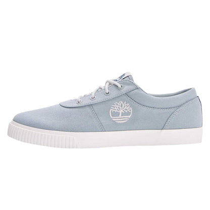 Medium Blue - Back - Timberland Mens Mylo Bay Canvas Trainers