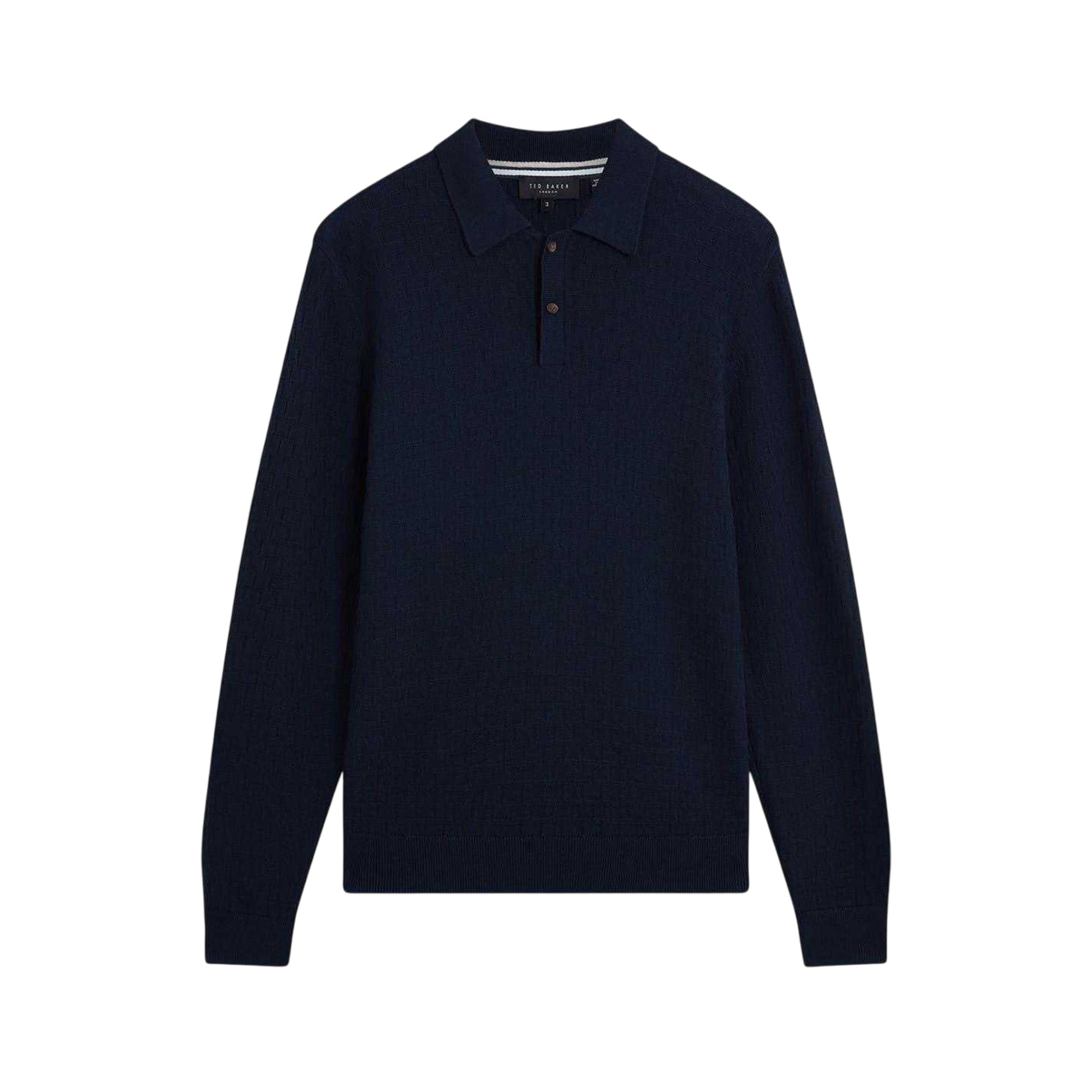 Navy - Front - Ted Baker Mens Short-Sleeved Polo Shirt