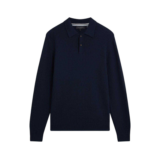 Navy - Front - Ted Baker Mens Short-Sleeved Polo Shirt