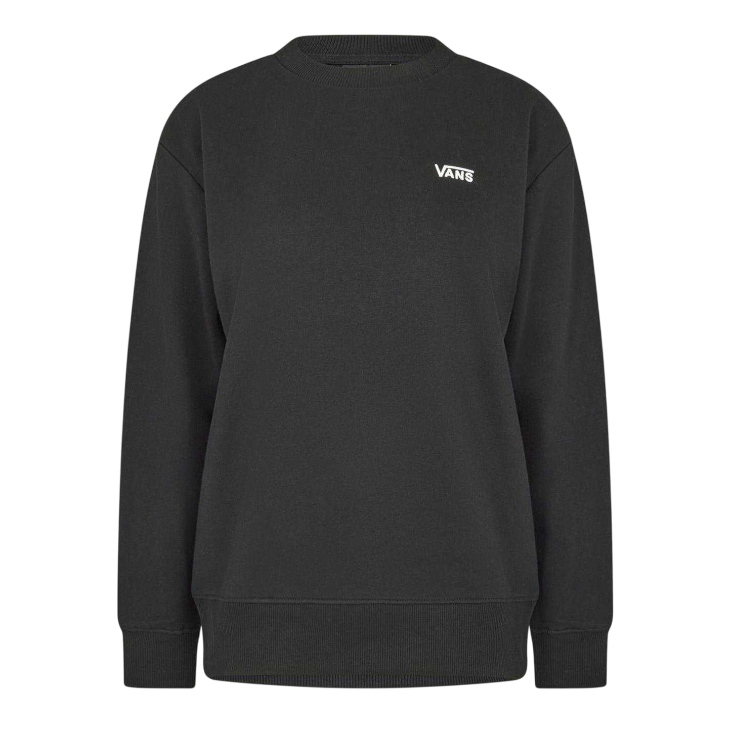 Black - Front - Vans Womens-Ladies Flying Bff Ribbed Regular Sweatshirt