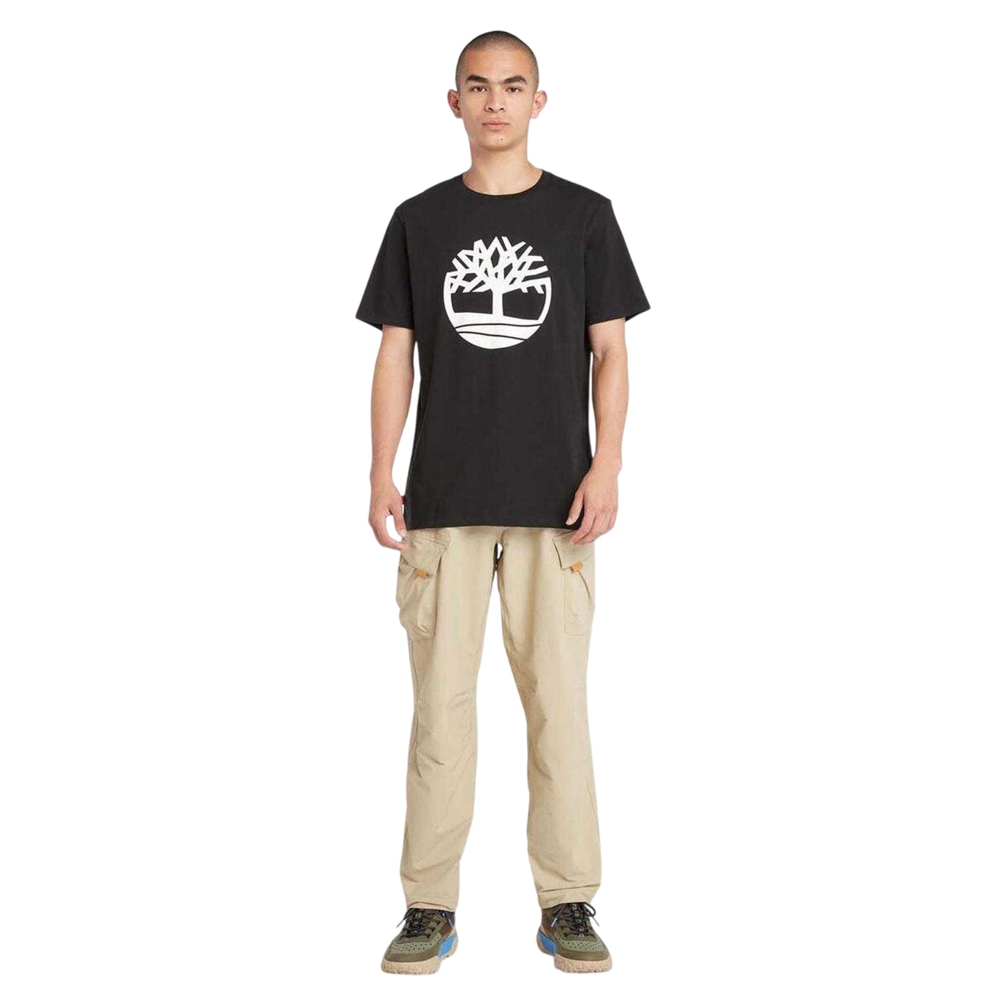 Black - Side - Timberland Mens Northwood Tree Logo Regular T-Shirt