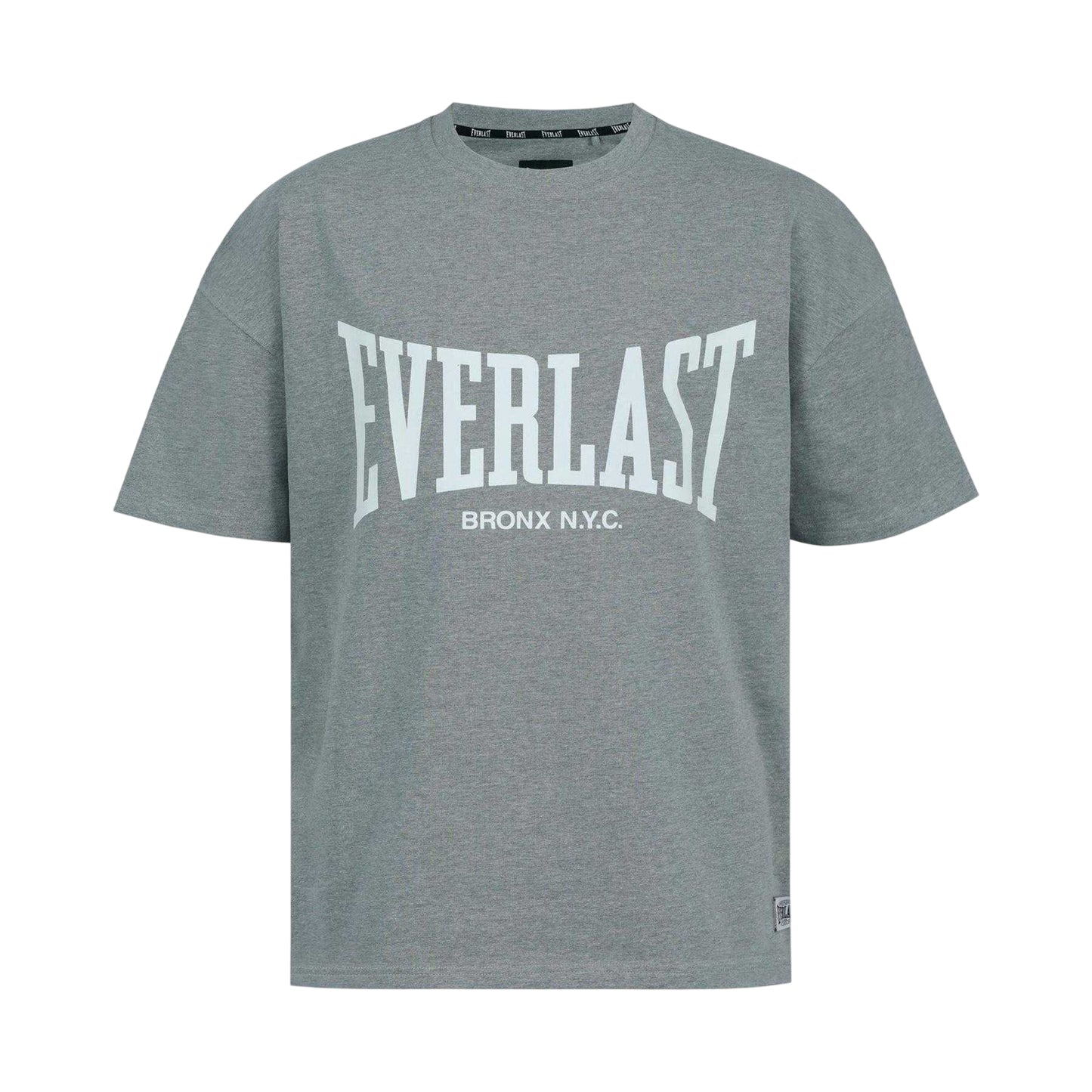 Charcoal - Front - Everlast Mens Bronx Graphic Oversized T-Shirt