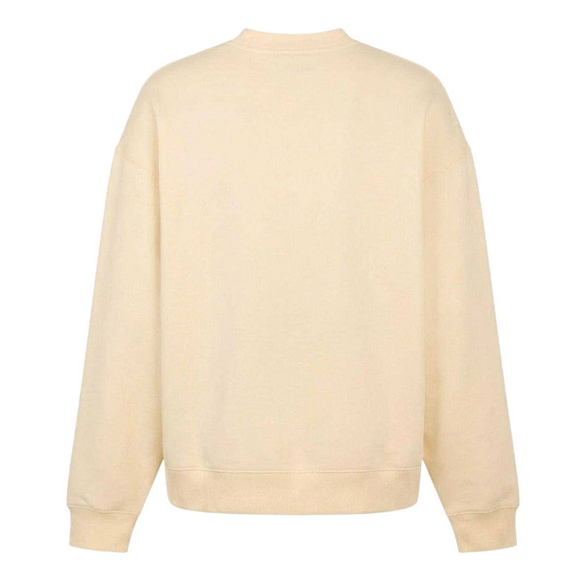 Cream - Back - Lacoste Mens Paris Crew Neck Sweatshirt