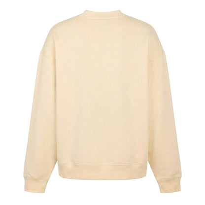 Cream - Back - Lacoste Mens Paris Crew Neck Sweatshirt