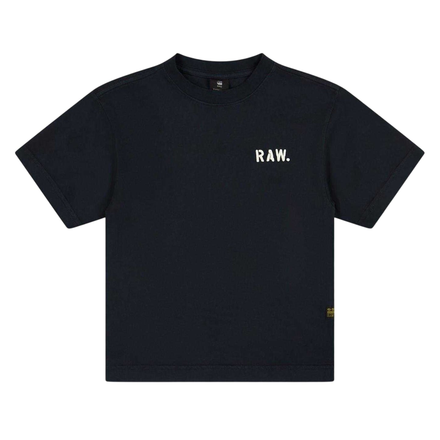 Salute - Front - G-Star Childrens-Kids Logo Crew Neck Regular T-Shirt
