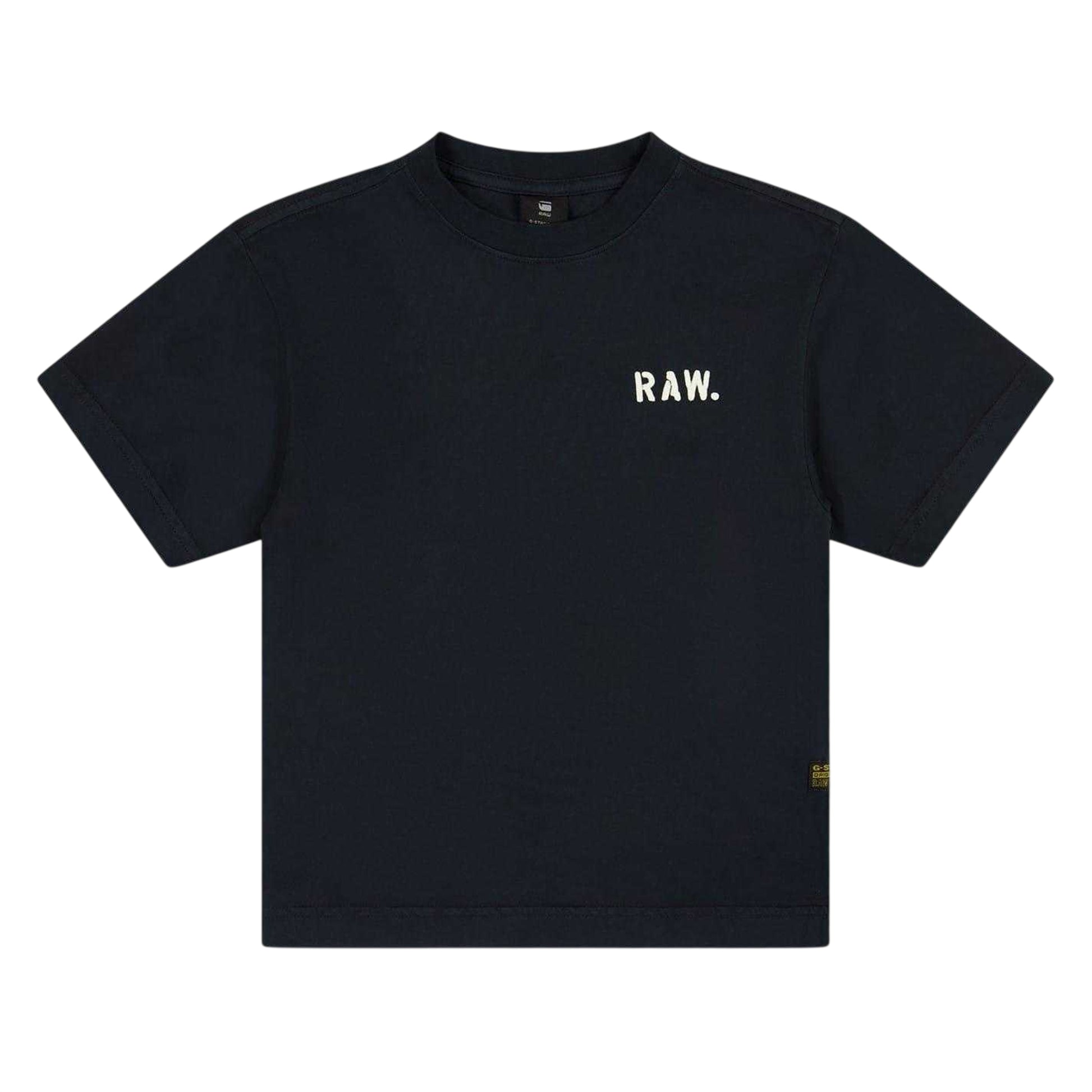Salute - Front - G-Star Childrens-Kids Logo Crew Neck Regular T-Shirt
