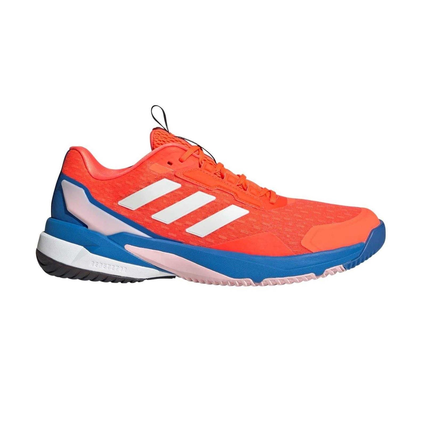 Orange-Royal Blue - Side - Adidas Mens Crazyflight 6 Volleyball Shoes