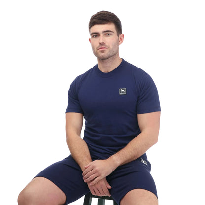 Navy - Side - One True Saxon Mens Dixon T-Shirt