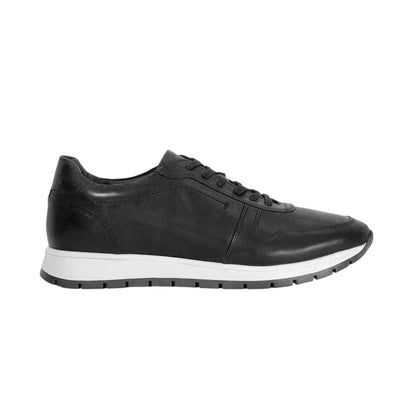 Navy - Lifestyle - Dune London Mens Tris Leather Trainers