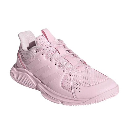 Pink - Front - Adidas Womens-Ladies Court Flight Cloudfoam Trainers