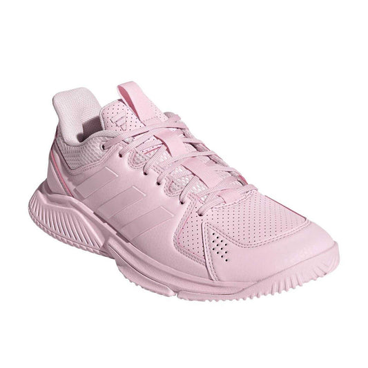 Pink - Front - Adidas Womens-Ladies Court Flight Cloudfoam Trainers