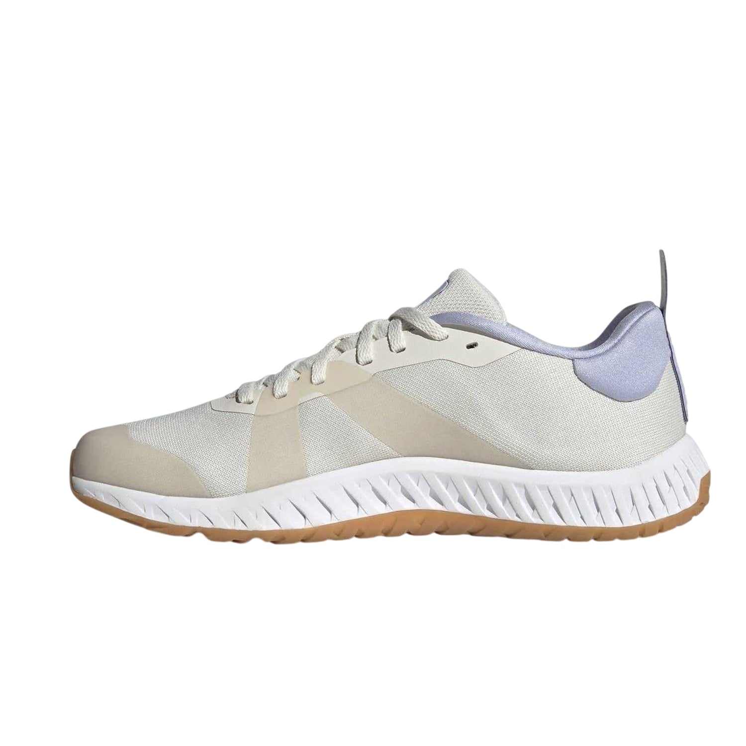 White-Clay-Violet - Side - Adidas Womens-Ladies Versatile Round Toe Trainers