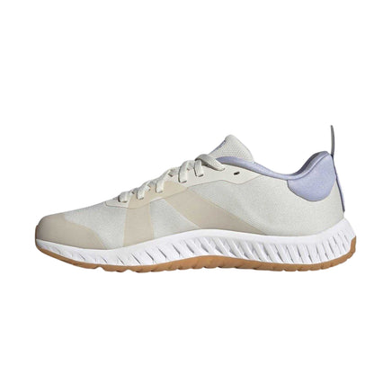 White-Clay-Violet - Side - Adidas Womens-Ladies Versatile Round Toe Trainers